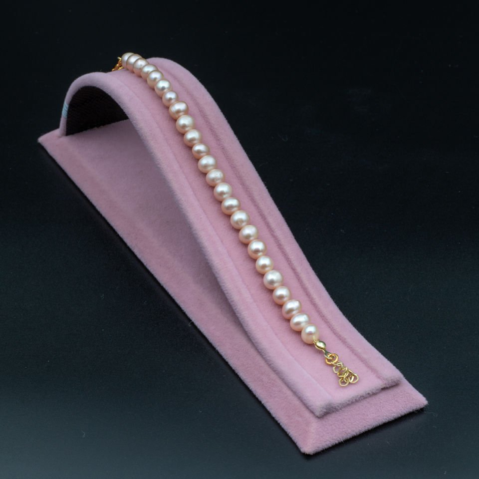 Pembe İnci Bileklik 925 Ayar Gümüş S1