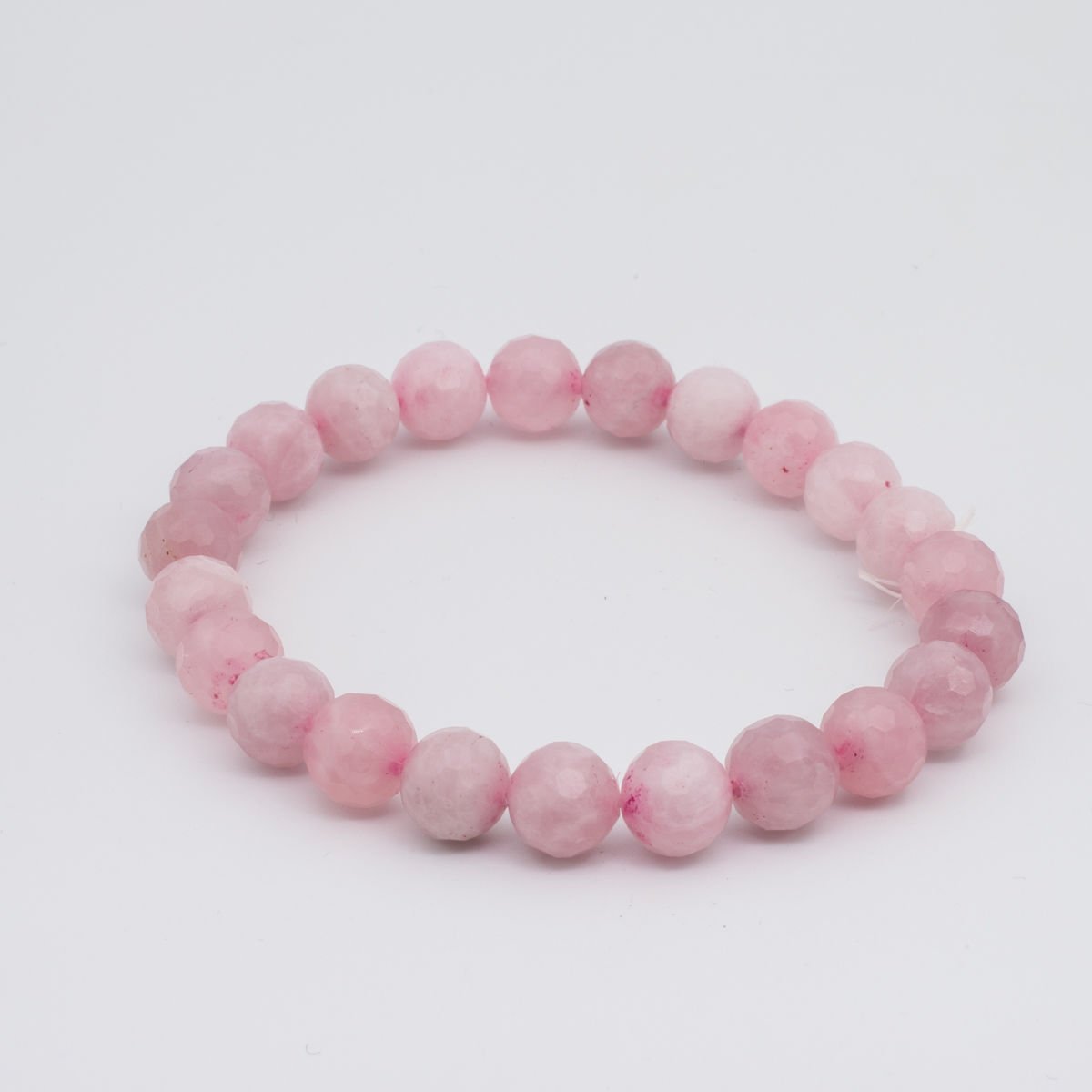 Pembe Kuvars Faset Bileklik