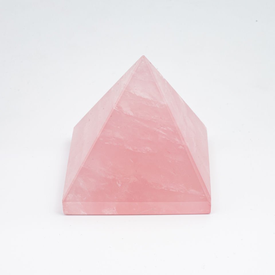 Pembe Kuvars Piramit Kütle