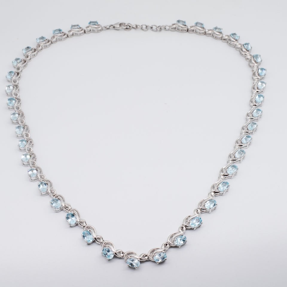 Topaz 925 Ayar Gümüş Kolye