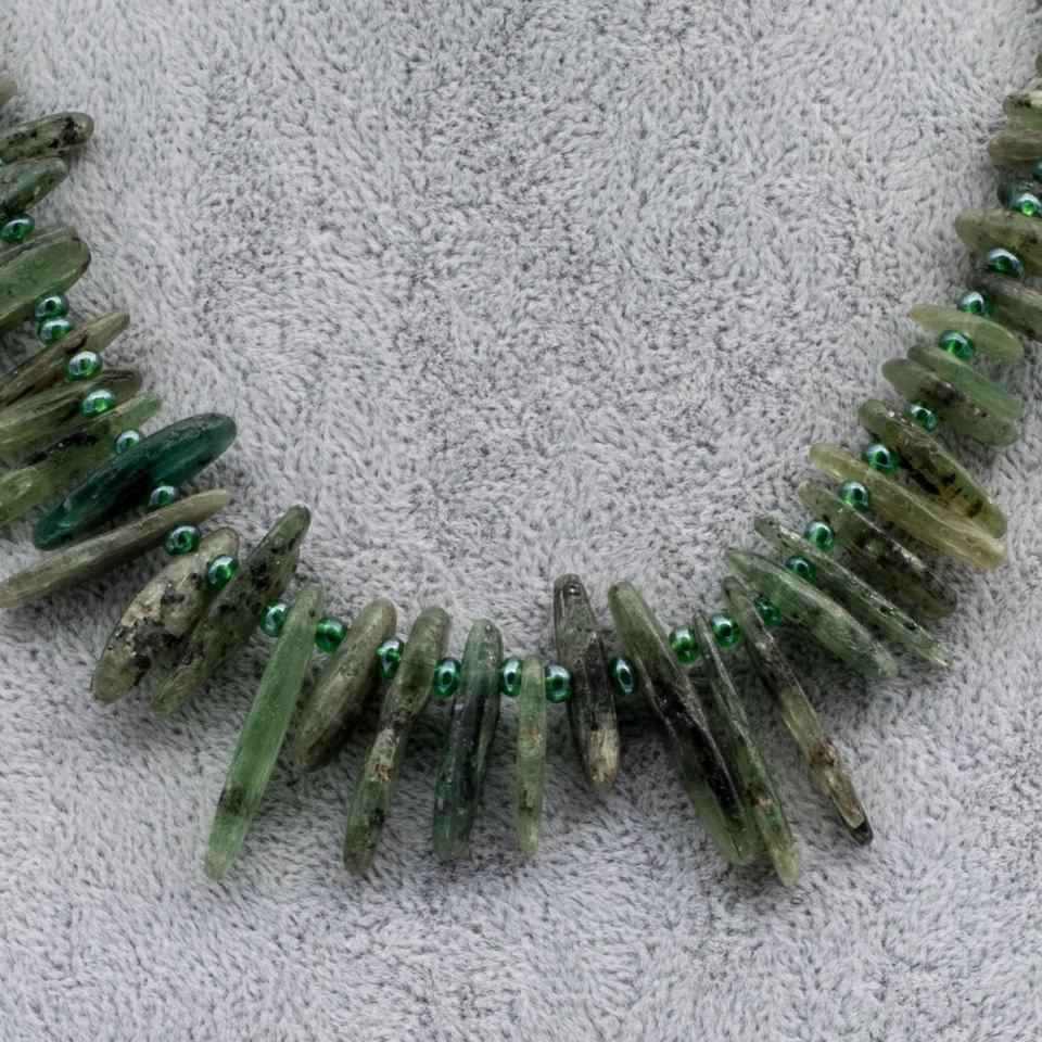 Prehnite  925 Ayar Gümüş Kolye