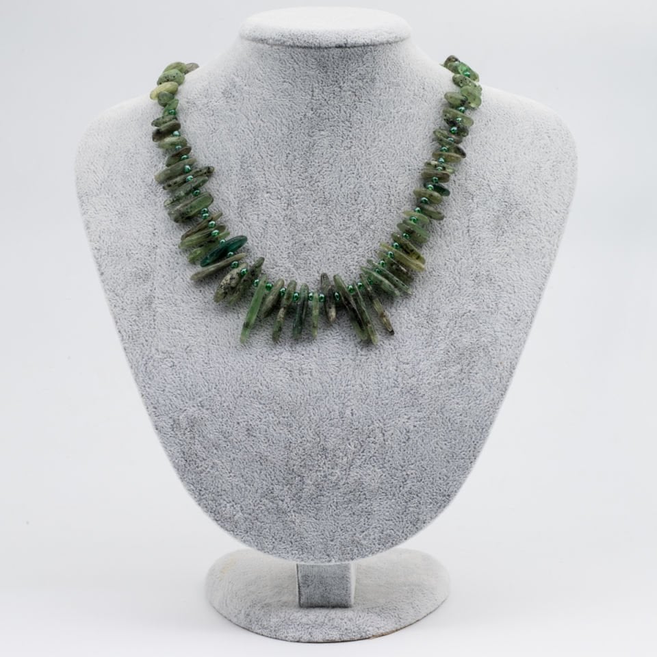 Prehnite  925 Ayar Gümüş Kolye