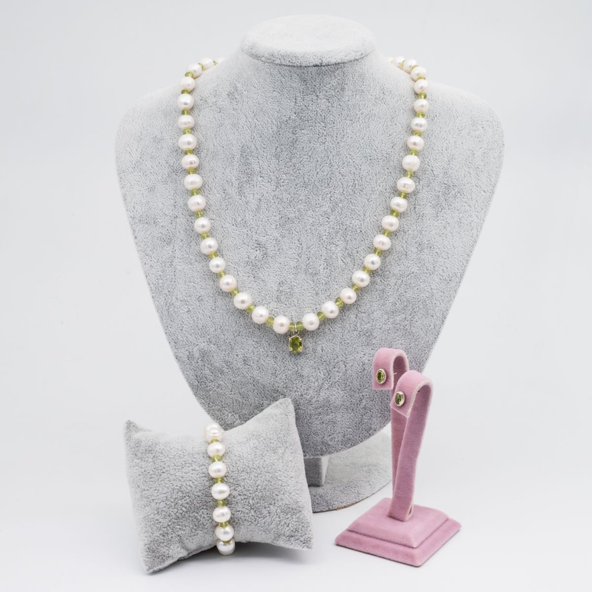 İnci / zeberced  925 Ayar Gümüş Set
