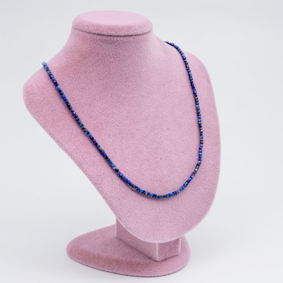 Lapis Lazuli 925 Ayar Gümüş Dizi Kolye