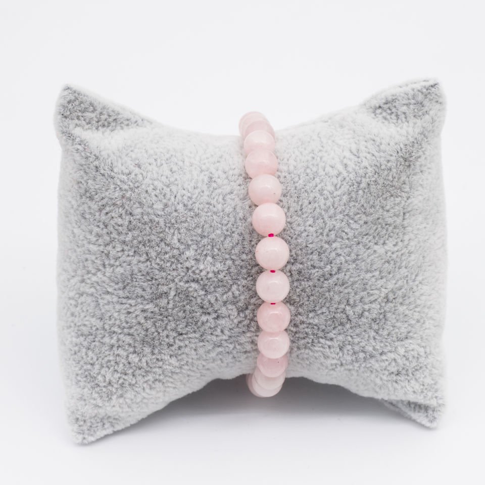 Pembe Kuvars Bileklik 6 mm